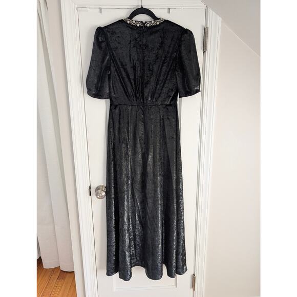 NWT SALONI Tabitha Velvet Dress Sz 6 // Black // New - Picture 7 of 7